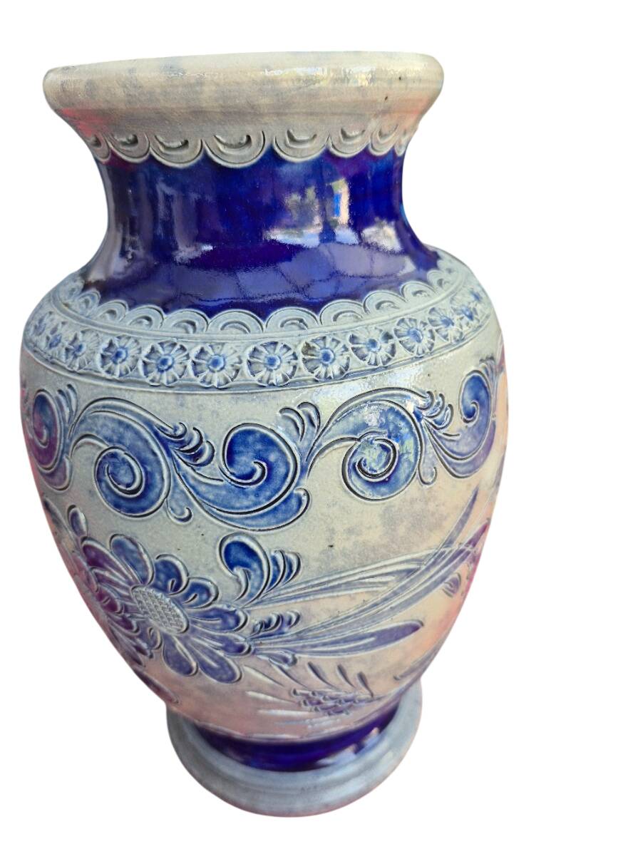 stoneware vase from Betschdorf signed Bella kitsch