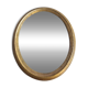 Golden oval mirror 34x28cm