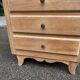 Renovated Art Deco chest of drawers in oak from 1950.