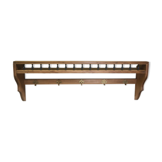 Wood wall shelf