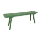 Old vintage bench in green patina fir