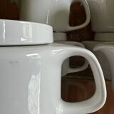 Sarreguemines white porcelain teapots from the 70s (X10)