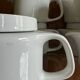 Sarreguemines white porcelain teapots from the 70s (X10)