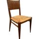 1950s modernist straw chair