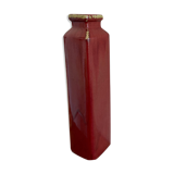 Rectangular Bordeaux ceramic vase