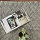 Cotton hand weaved hand block printed picnic rug