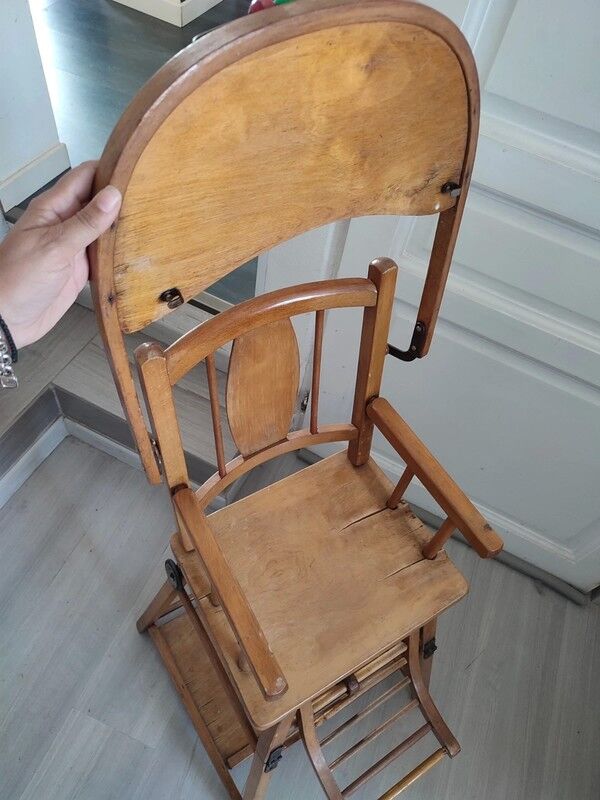 Chaise haute bébé vintage baumann