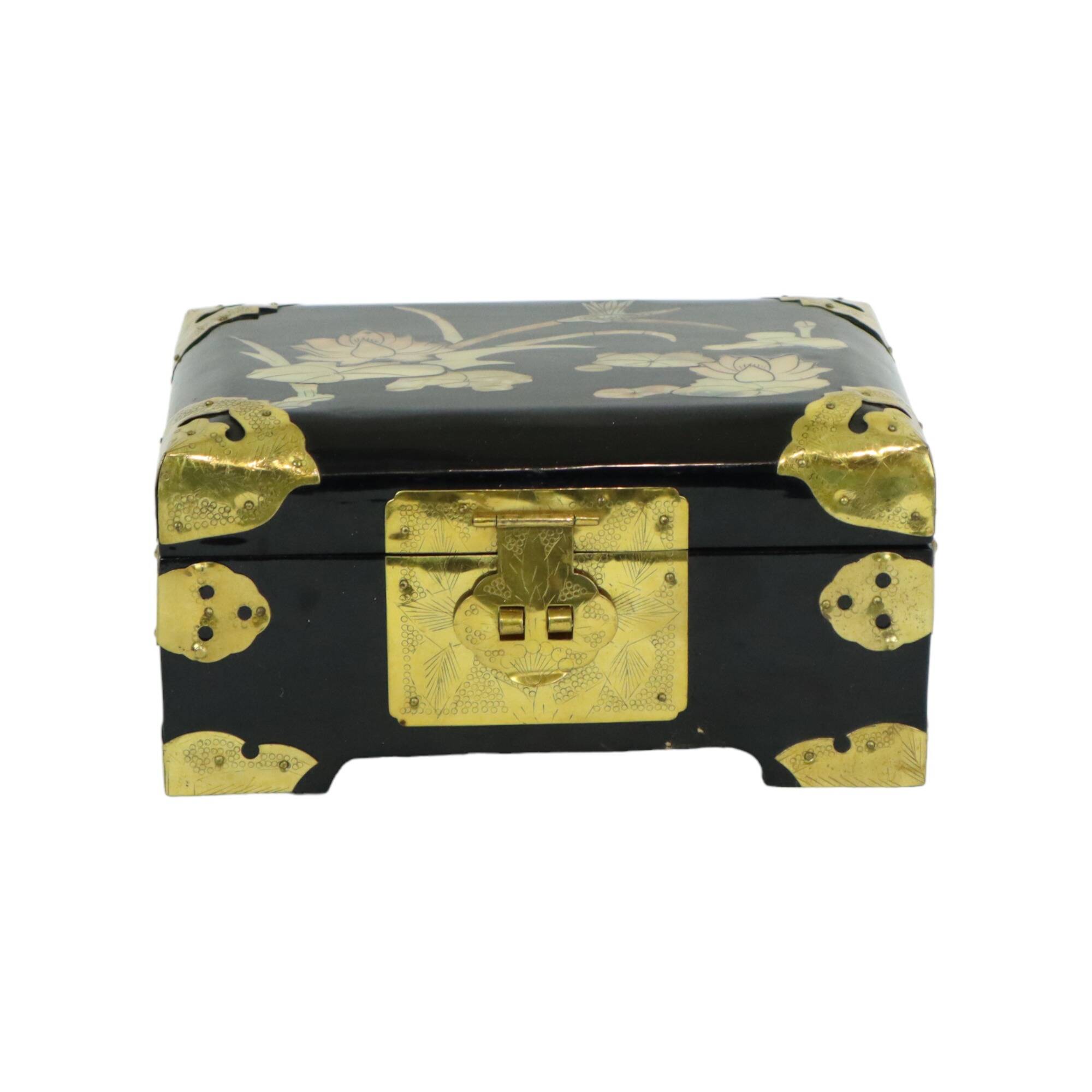 Ella Celebration Boîte à Bijoux Décorative En Bois Pour Bague De Mariage Ou De Fiançailles (lui Et Elle