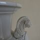 XXL white lion head neo-classical amphora vase from the Empire Consulate.