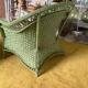 Paire de fauteuils rotin