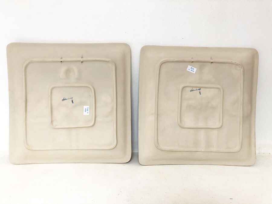 Pair of Italian Chiminazzo dishes, 1970