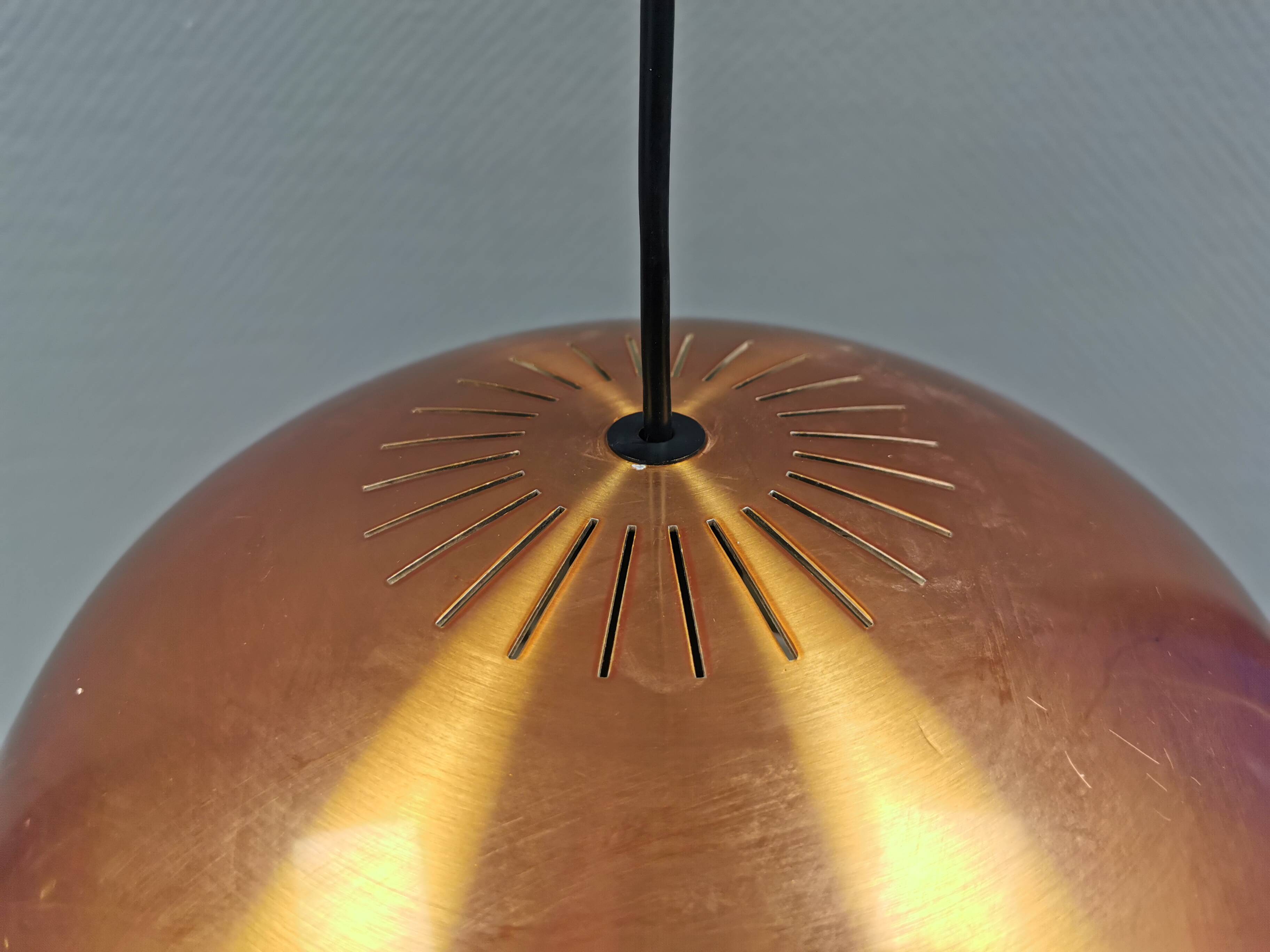 Top-class designer lamp model Medio in metal copper color