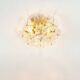 Mid-Century Floral Murano Glass Flush Mount by Ernst Palme for Palwa, Germany, 1960s