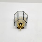 Set of 2 Glass Wall Lamps by Glashütte Limburg