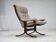1970s, Norwegian design armchair, blend wool fabric, bent wood.