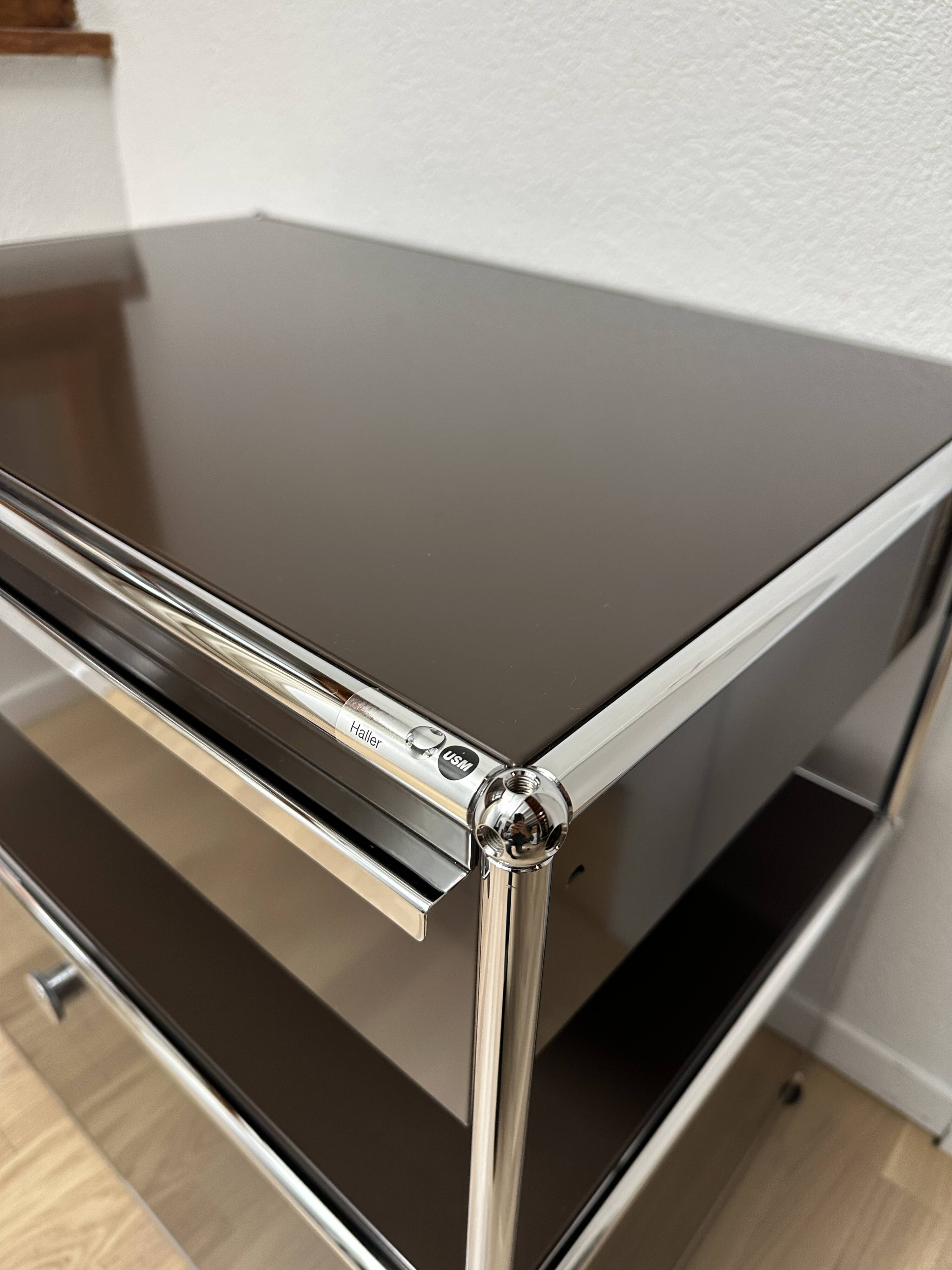 Commode USM Haller en Marron
