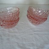 8 cups ARCOROC ROSALINE vintage twisted pink 358112