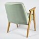 Classic Polish Vintage Armchair, model 366 designed by J. Chierowski, 1960, olive velvet, oak wood