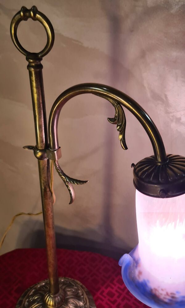 lampe de bureau 1920  bronze laiton , 50x34 tres bon etat