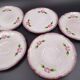 Set of 10 tea cups or coffee Niderviller model Cassandra - Flower decoration
