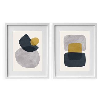 2 framed art prints