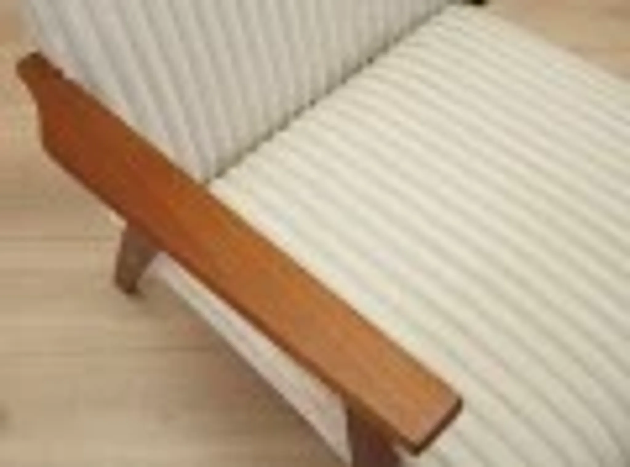 Danish teak lounge chair with new velour upholstery, 1960s