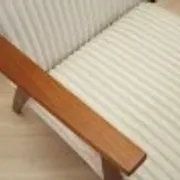 Danish teak lounge chair with new velour upholstery, 1960s