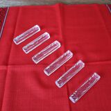 6 knife holders from the vannes le chatel crystal works - france 1765