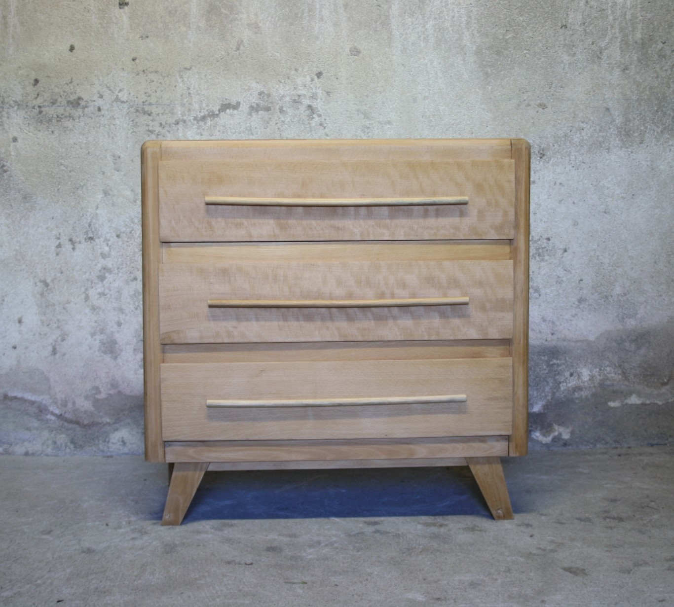 Commode vintage bois brut