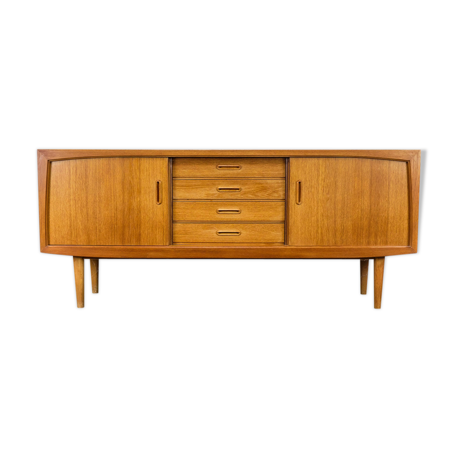 Teak sideboard with sliding doors by Bartels, 1977