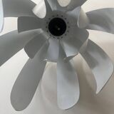 Flower pendant in brushed metal, design 1970