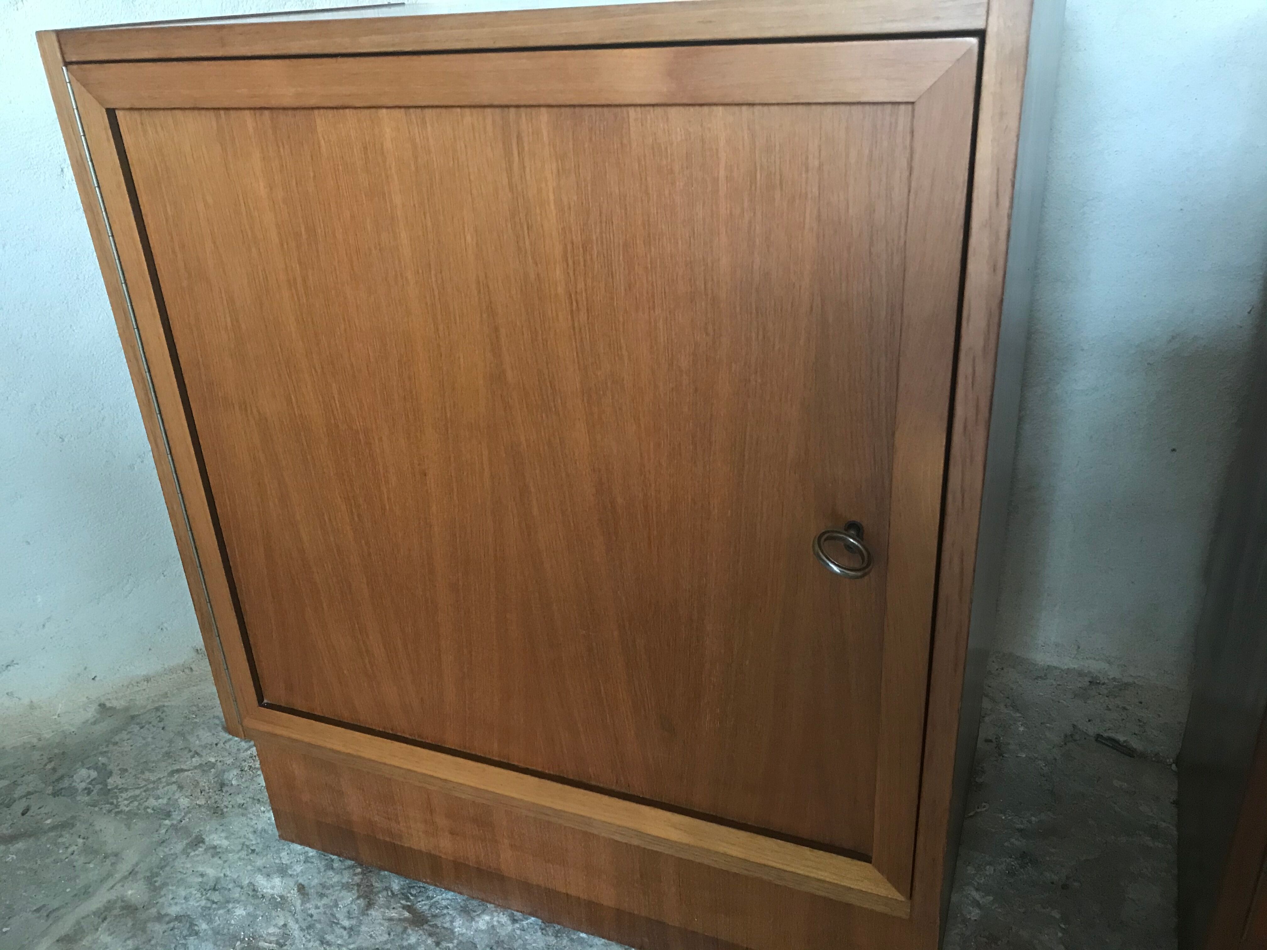 Set de trois modules enfilade style scandinave teck blond 1960