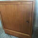 Set of three modules enfilade Scandinavian style blond teak 1960