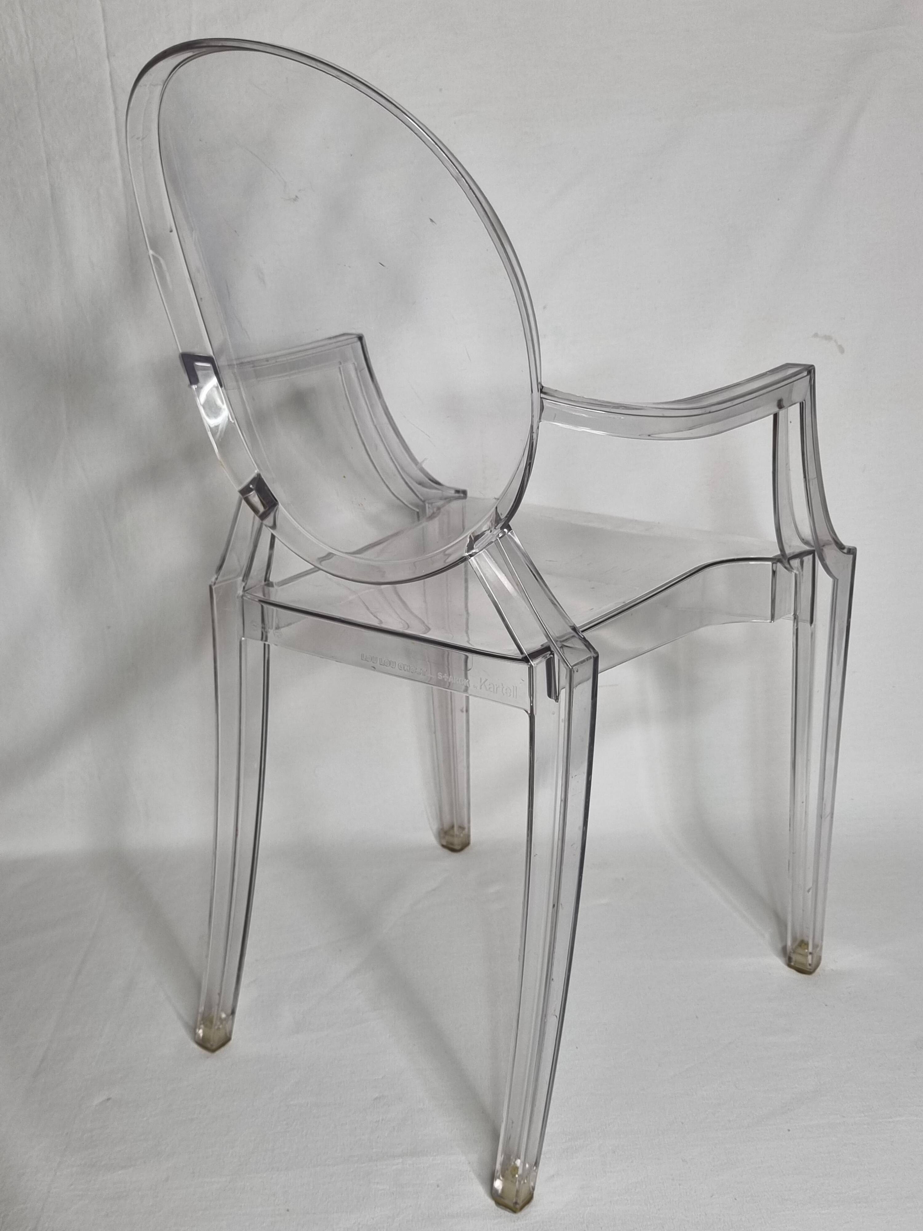 Child's chair Lou Lou Ghost designed by Philippe Starck for Kartell