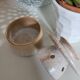Water butter dish in glazed stoneware