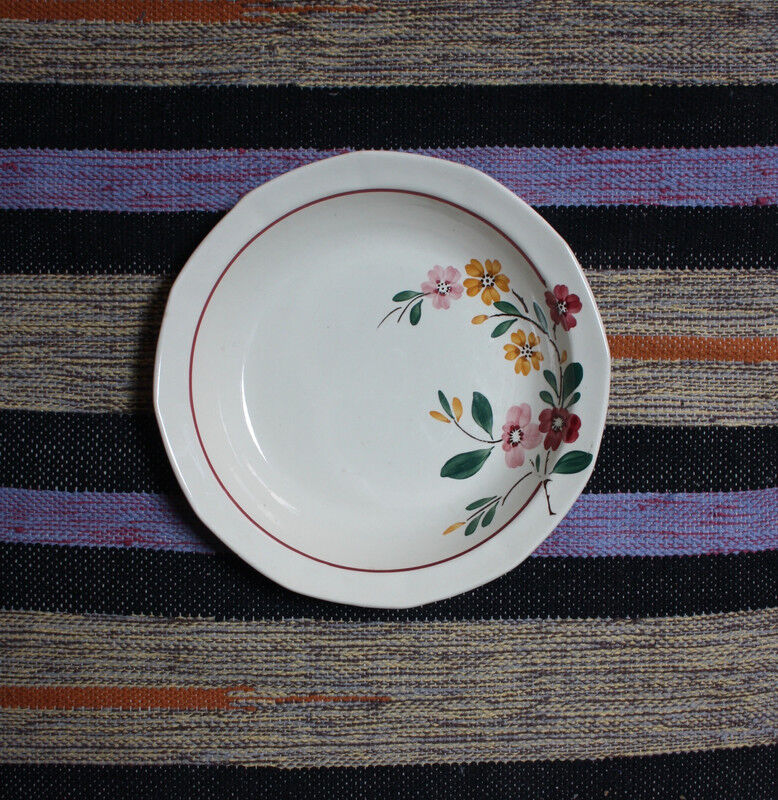Salad bowl - floral motif - Sarreguemines