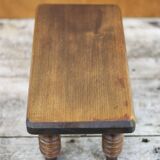 Wooden stool, small stool, plant holder, interior decoration, wood stool Measurement: height 16