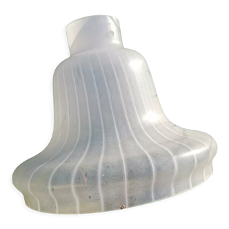 White striped glass pendant lampshade