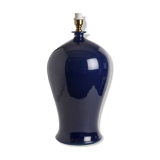 Base lampe vase meiping bleu-e27