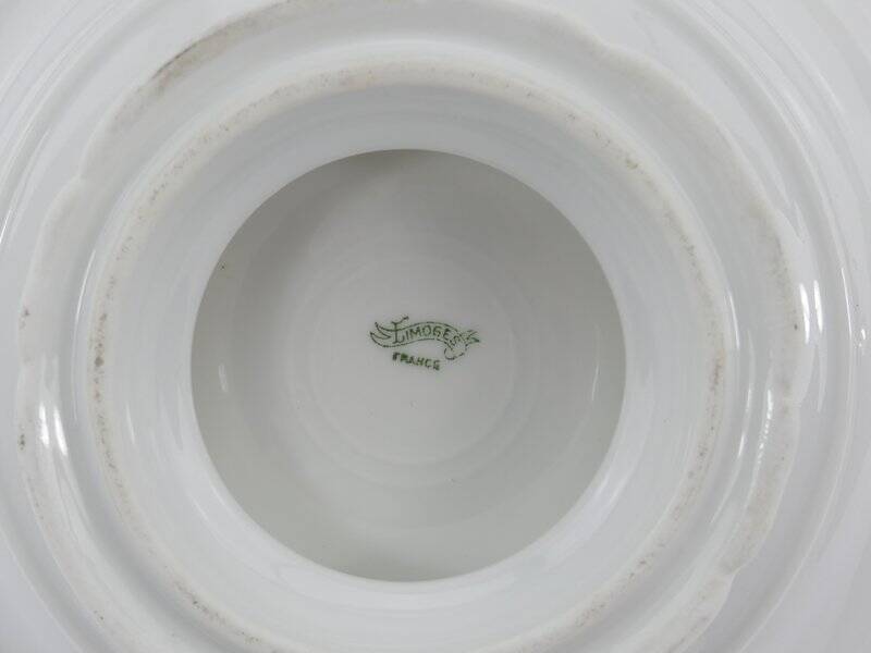Old porcelain heel plate from Limoges