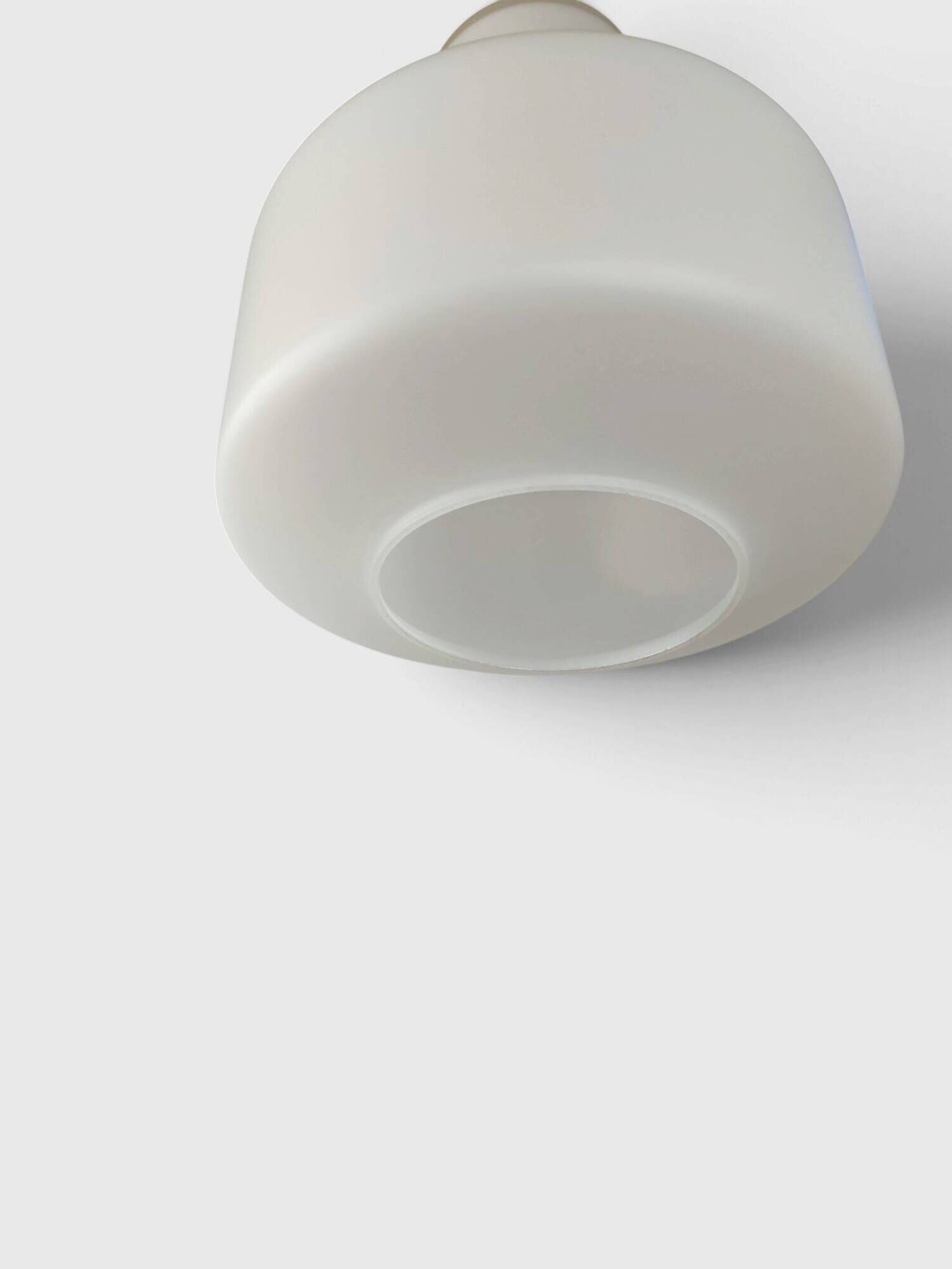 Vintage white opaline glass pendant – 1960s