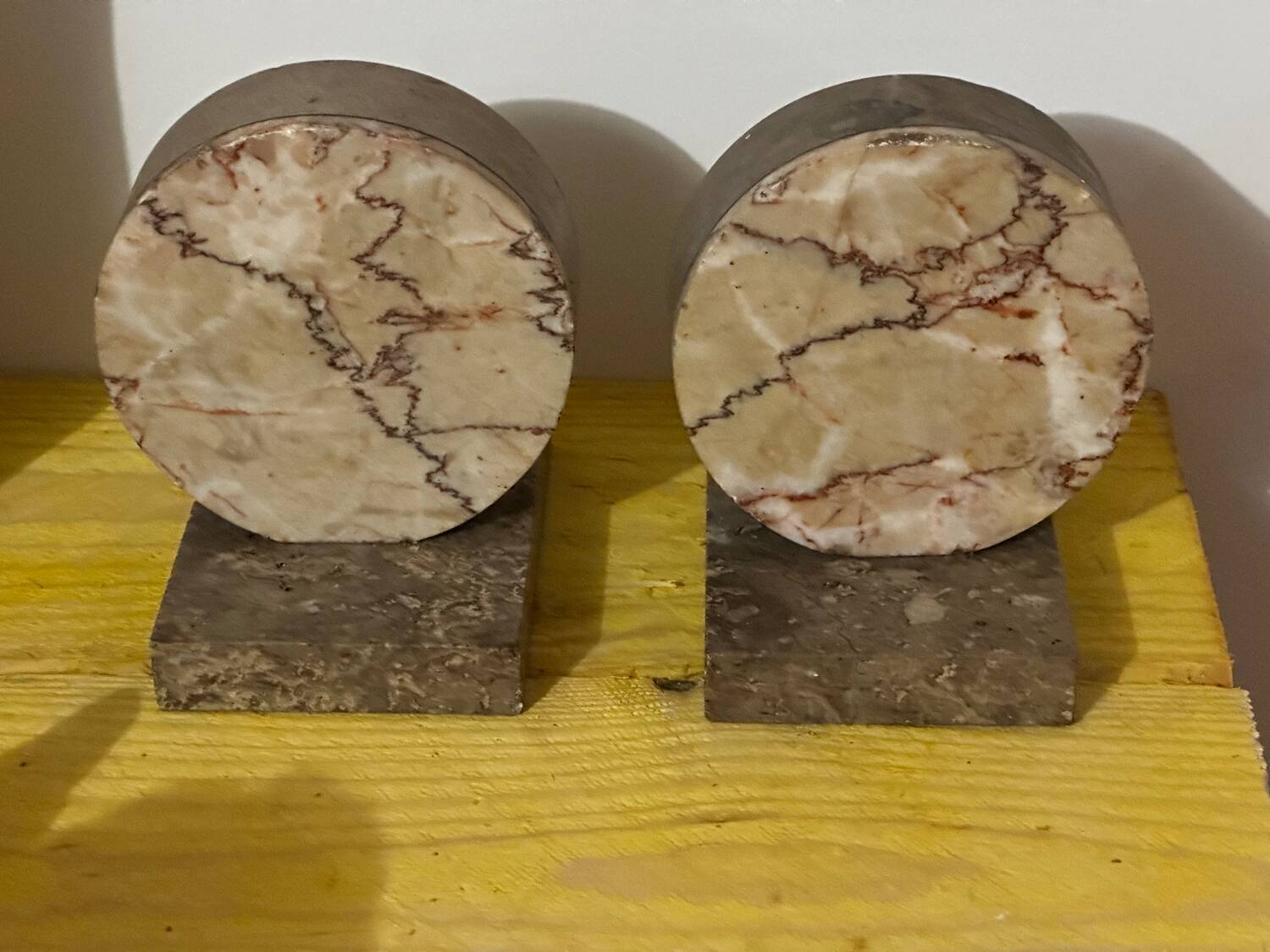 Pair of Marble Bookends from the Art Deco period