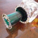 Antique Desk Candlestick from Vallérystal Crystal Factory, 1890s