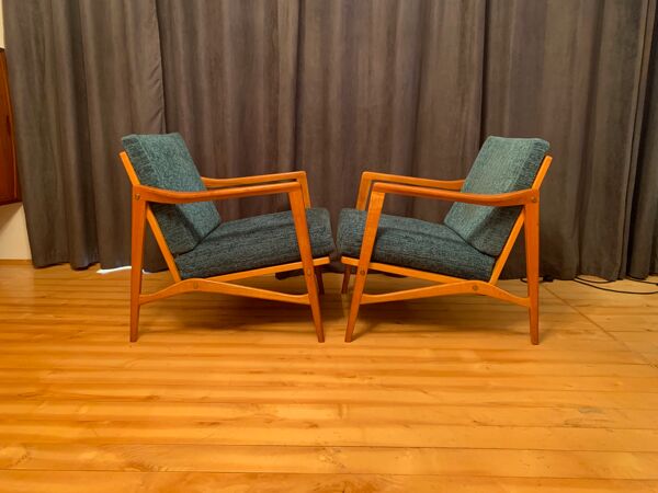 Une paire de fauteuils de Wilhelm Knoll, Knoll Antimott, années 1960.