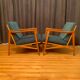 A pair of Wilhelm Knoll, Knoll Antimott armchairs, 1960s.