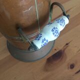 Vijfkan antique copper and brass coal bucket