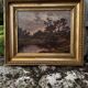 Louis Marius Gueit 1877-1956 The Dawn in the Landes signed Hsp 42 x 53cm