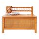 Banc coffre à jouets rotin