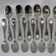 Silver metal spoons Berndorf