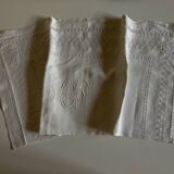 19th century pillowcase embroidered with complex days